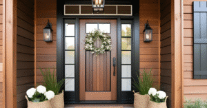 Une entrée avec un look chic et invitante avec de belle décoration