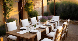 Une salle a manger extérieure qui fait rêver de voyager