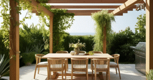 Un magnifique coin repas a faire rever qui nous donner l'impression d’être en voyage