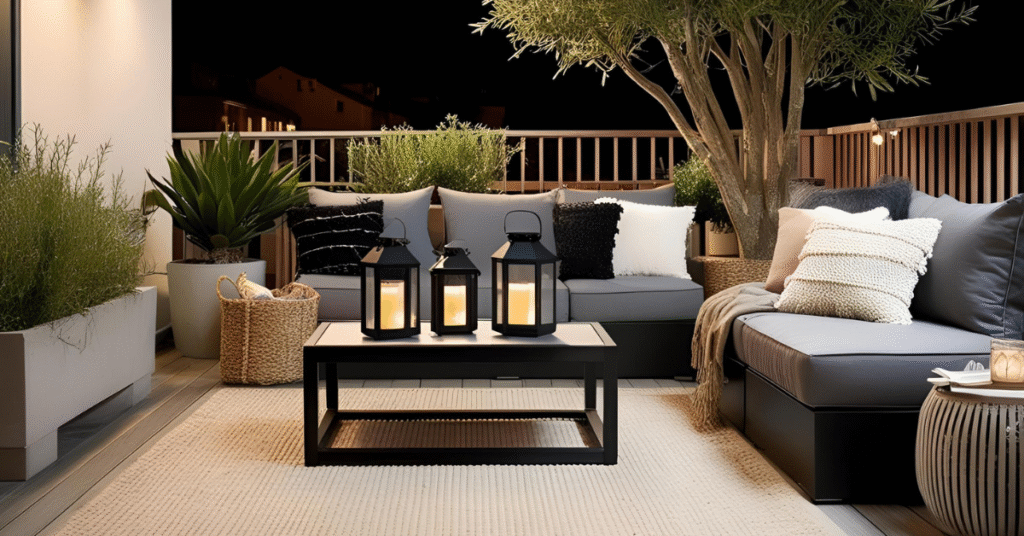 terrasse confortable et légère
