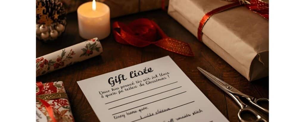 liste de cadeaux